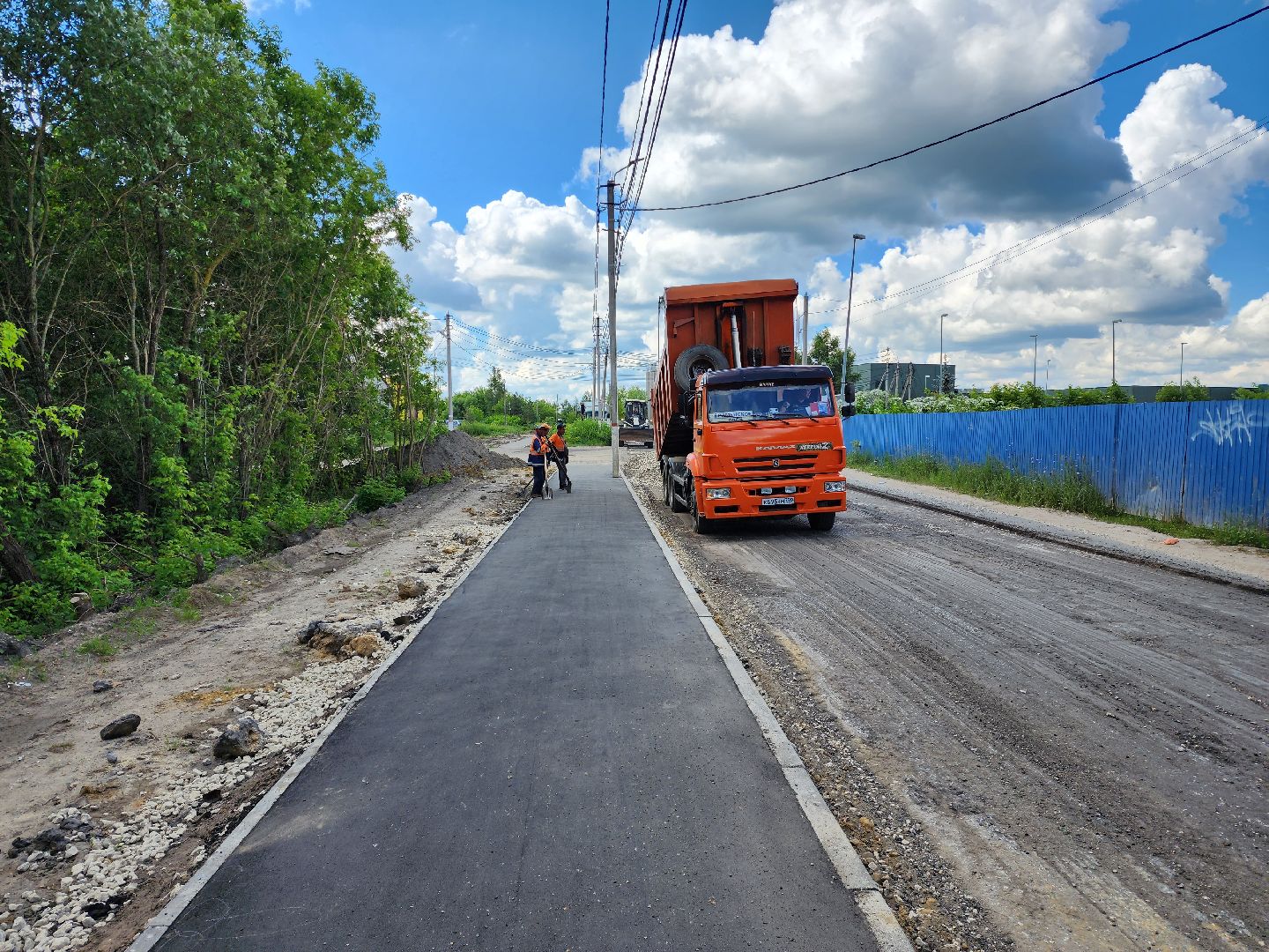 раменское, дороги, ремонт дороги в поселке Комбината стройматериалов-1,