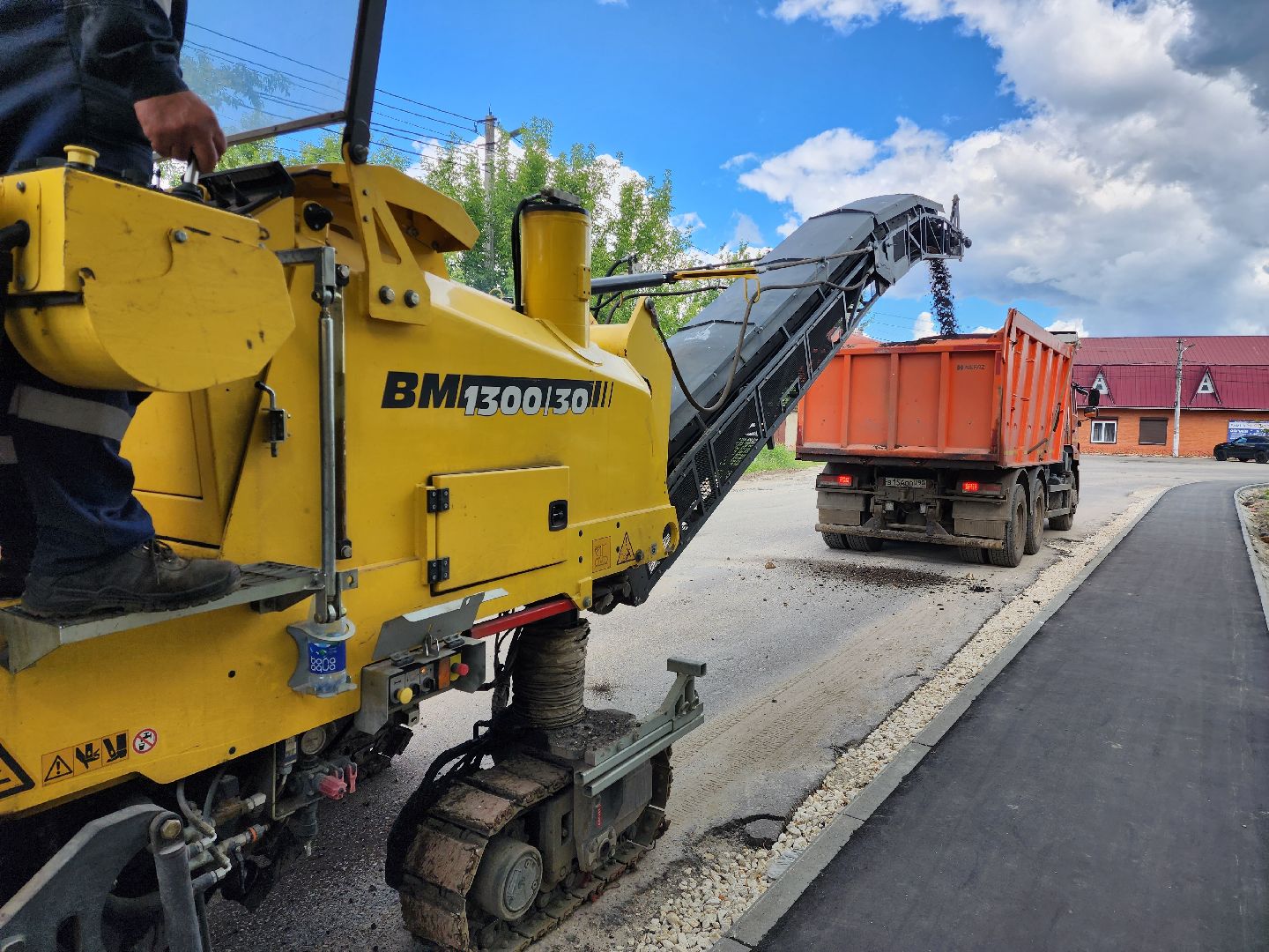 раменское, дороги, ремонт дороги в поселке Комбината стройматериалов-1,