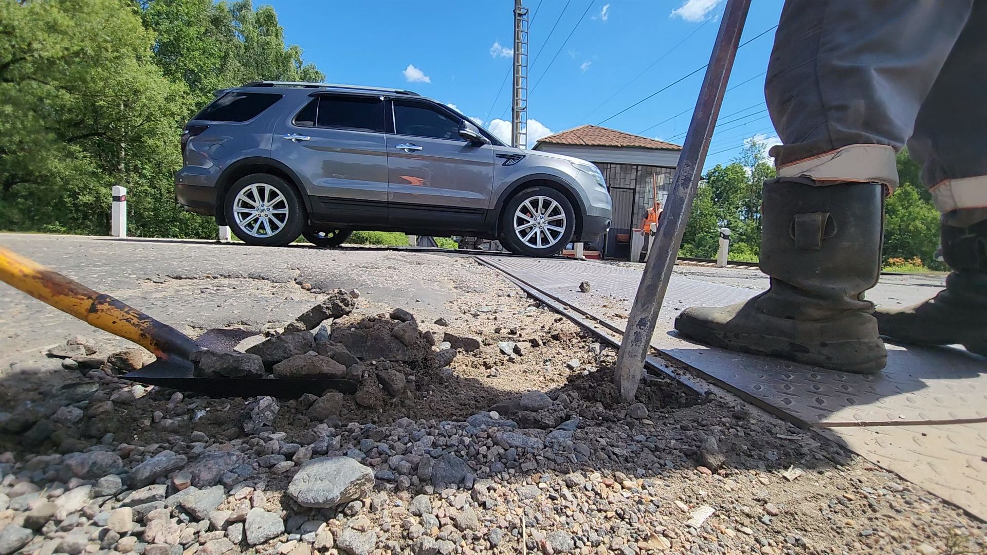 Одинцово, часцы, дороги, железнодорожный переезд, ремонт,