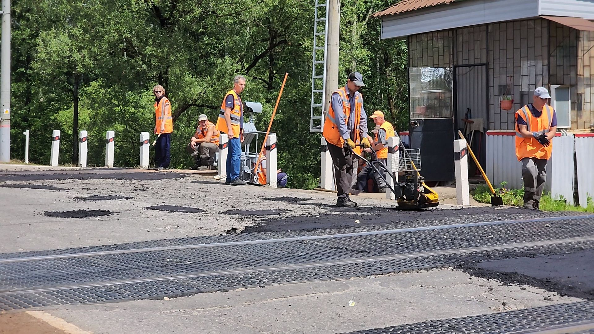 Одинцово, часцы, дороги, железнодорожный переезд, ремонт,