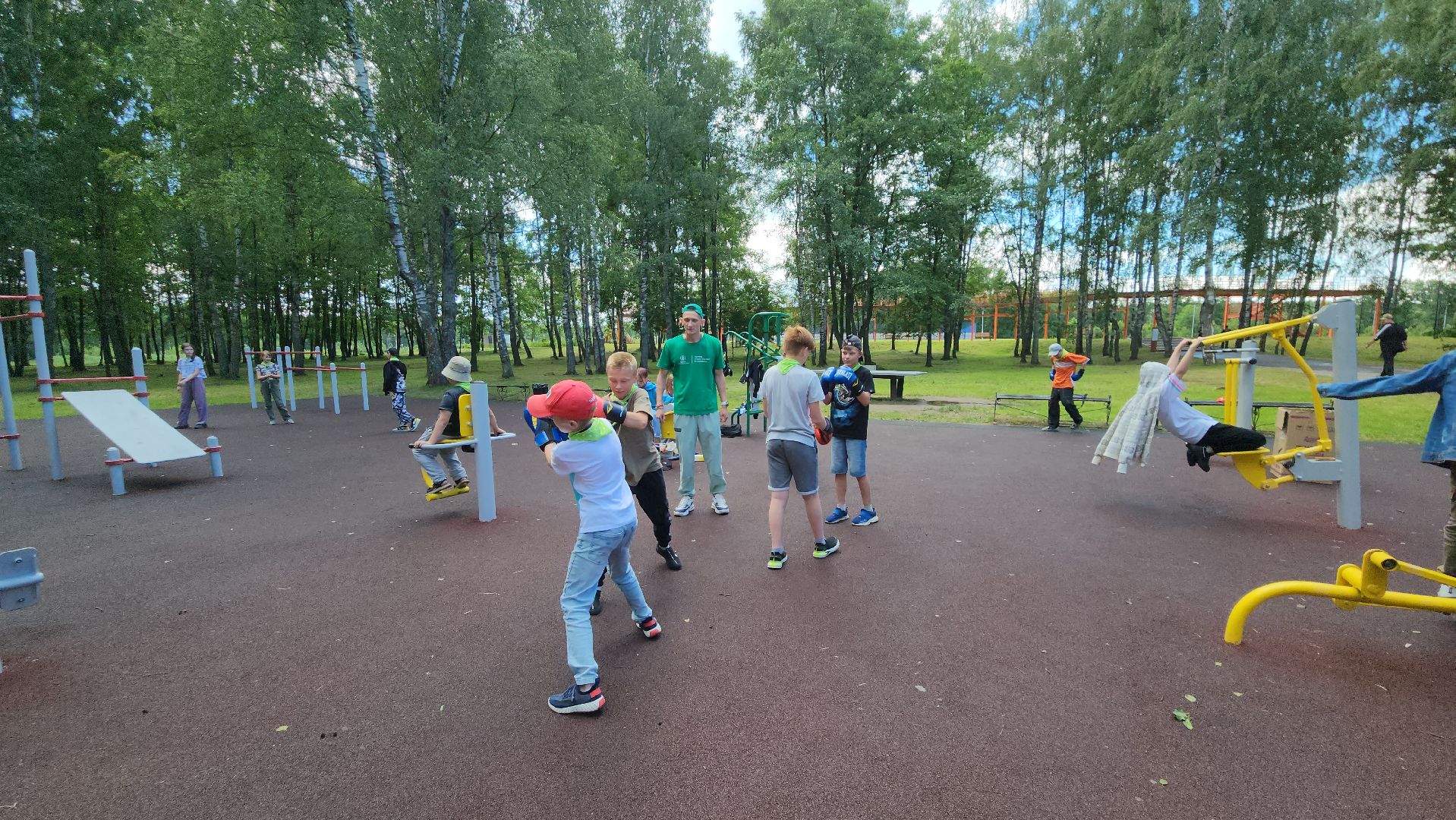 бокс, егорьевск, спорт, парк, тренировка, воздух,