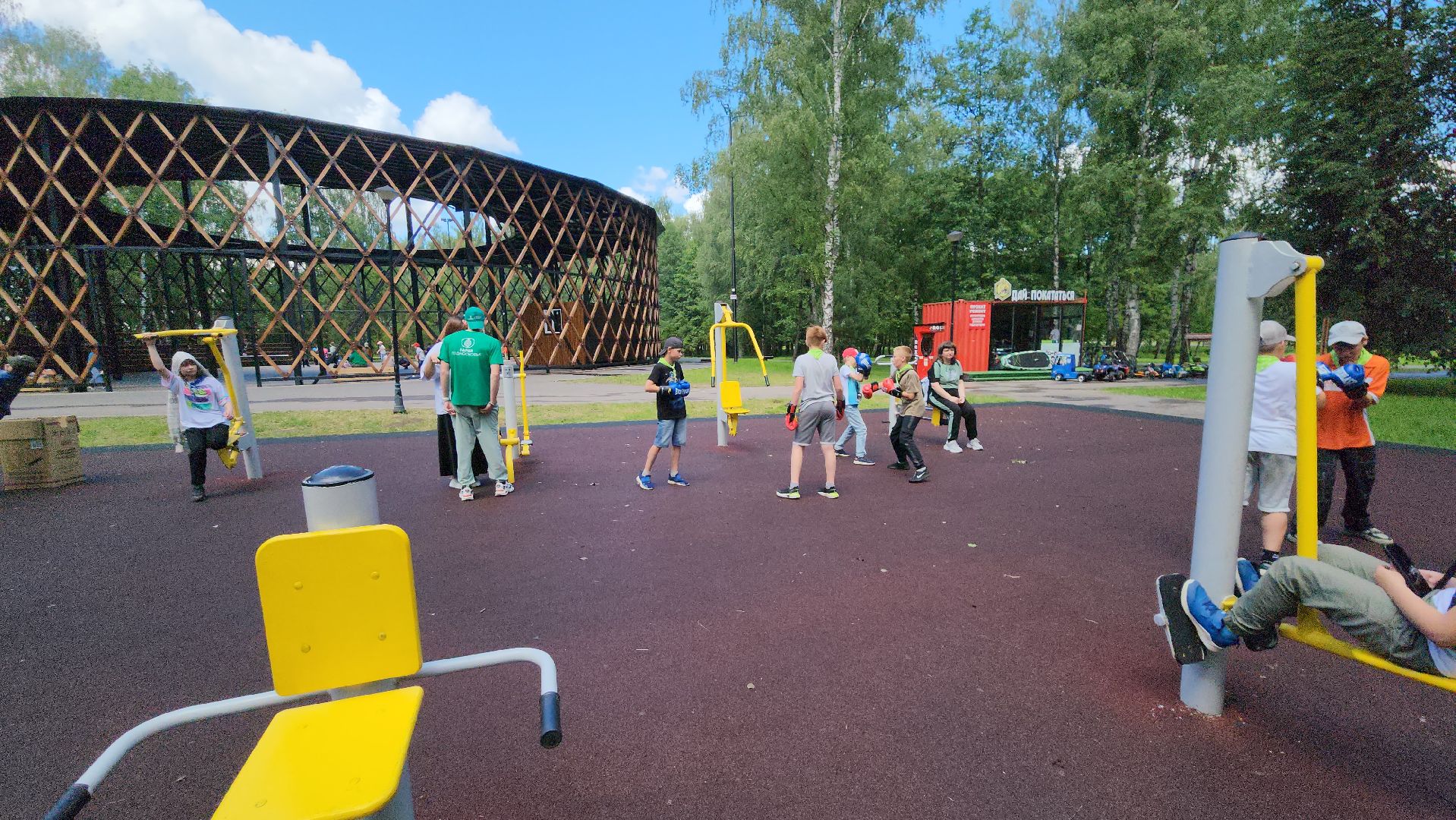 бокс, егорьевск, спорт, парк, тренировка, воздух,