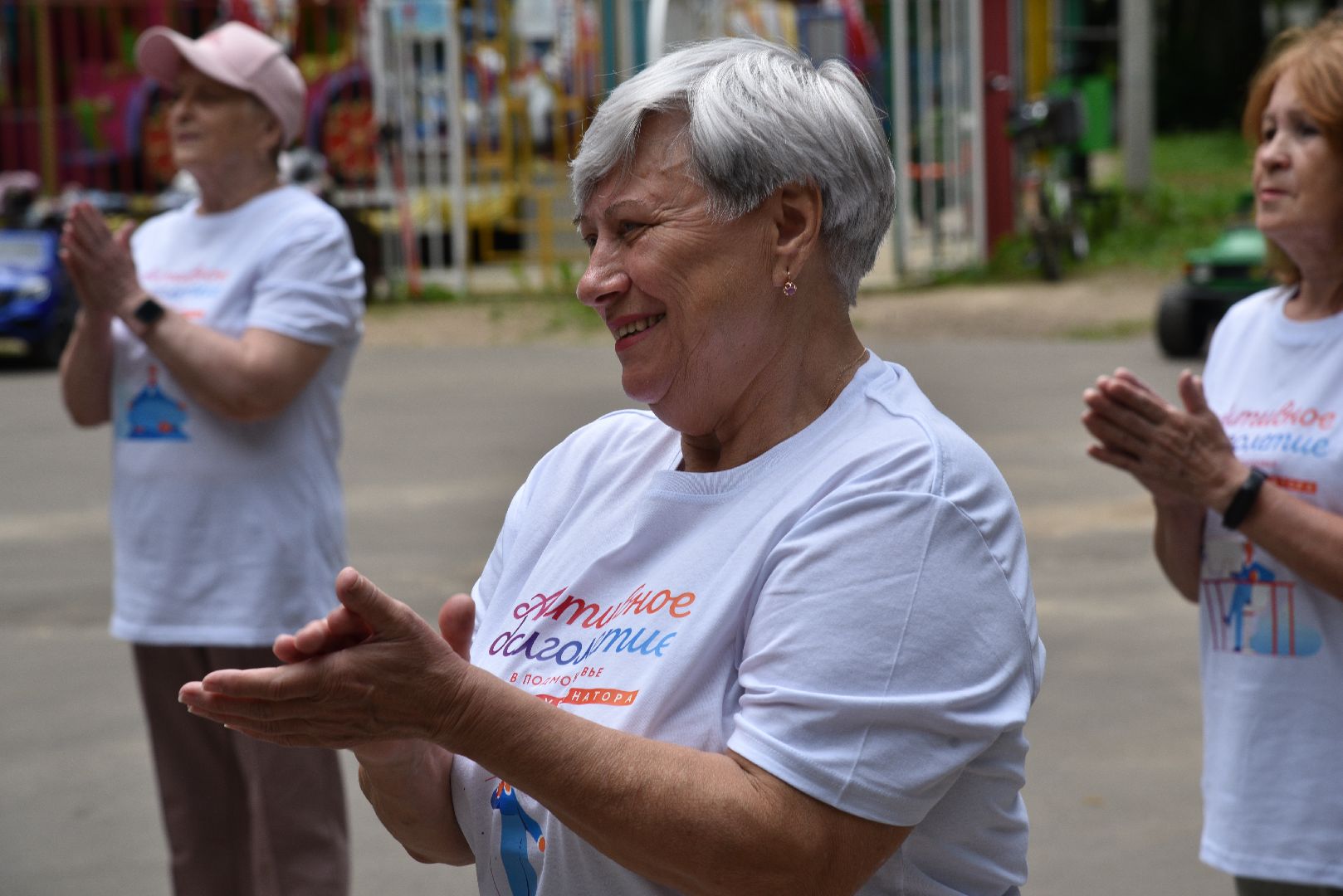 лотошино, лотошинский парк, активное долголетие, зарядка долголетов, парки подмосковья,