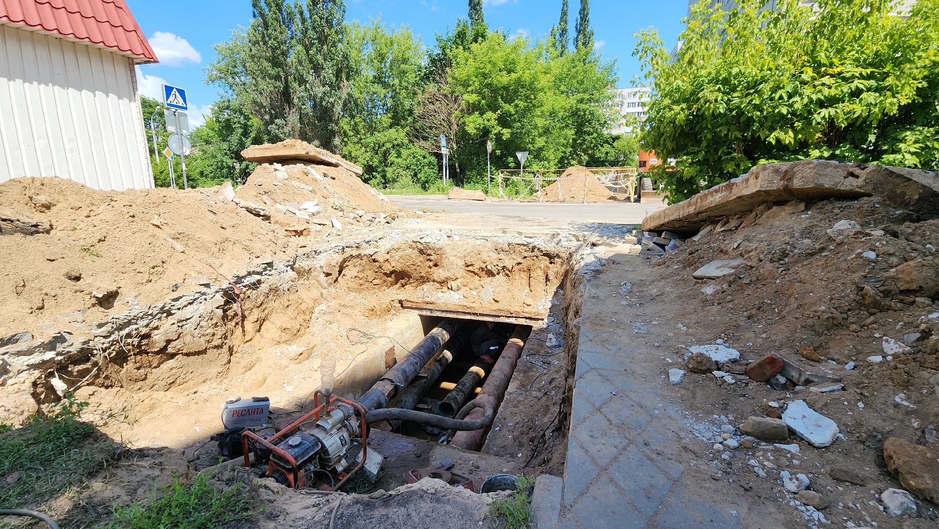 жкх, коммунальная авария, Лосино-Петровский,