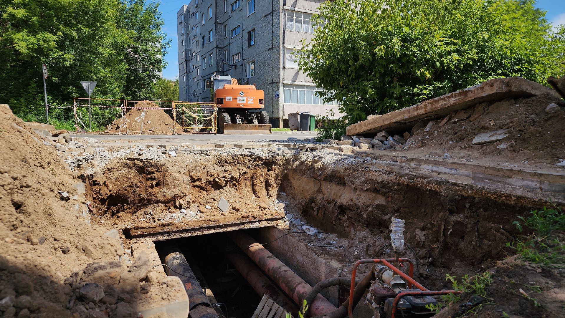 жкх, коммунальная авария, Лосино-Петровский,