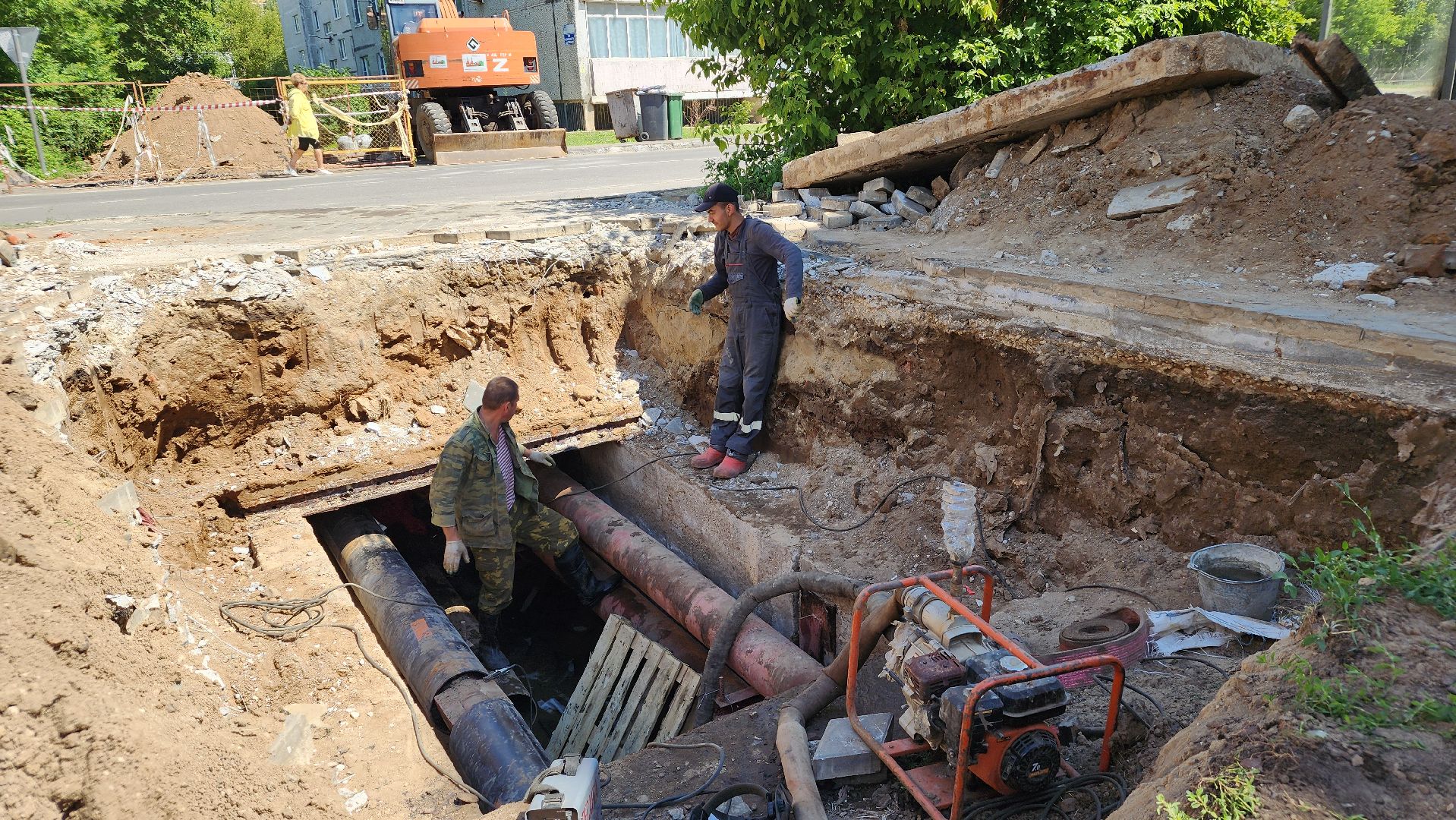 жкх, коммунальная авария, Лосино-Петровский,