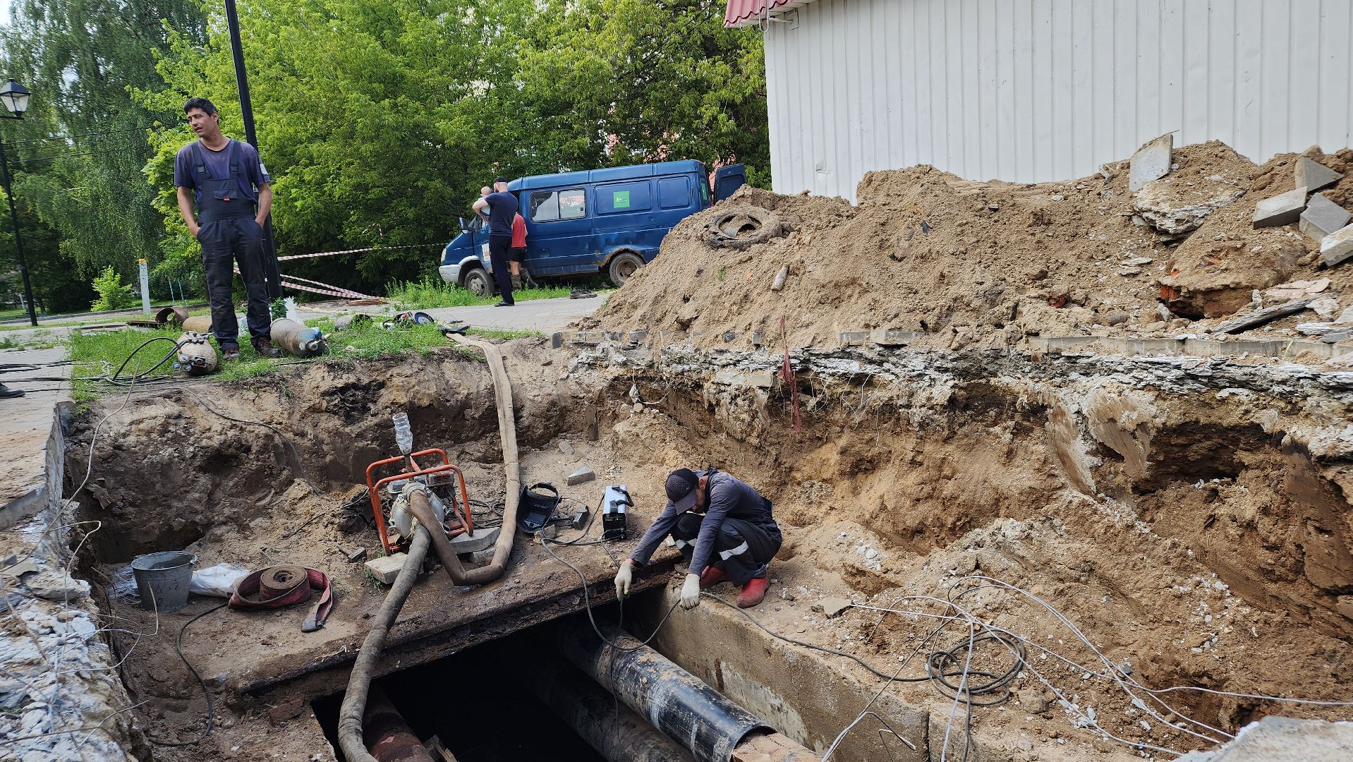 жкх, коммунальная авария, Лосино-Петровский,