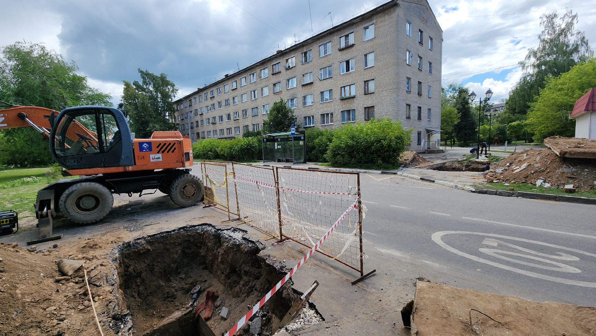 жкх, коммунальная авария, Лосино-Петровский,