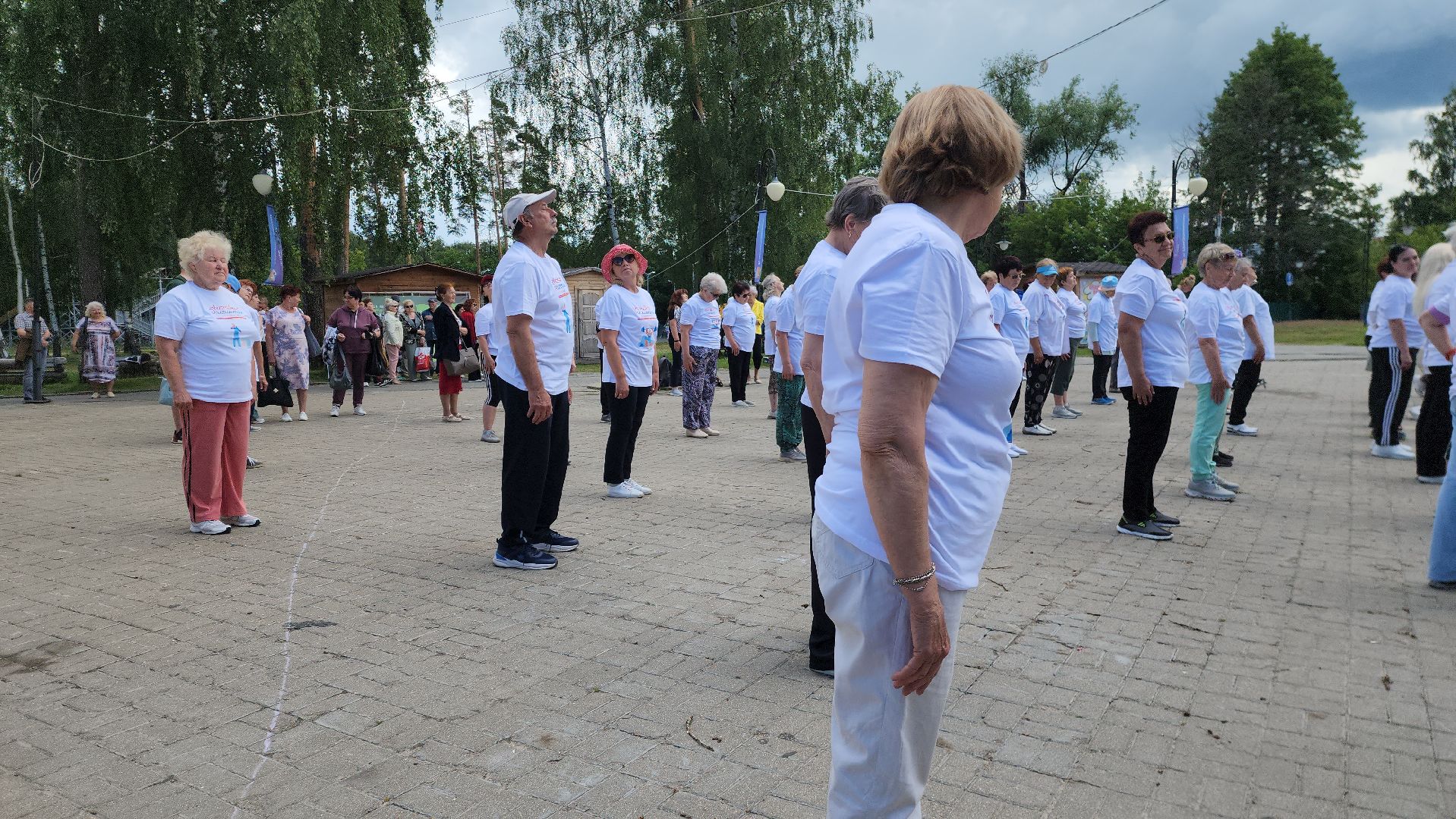 шатура, зарядка долголетия, активное долголетие, зарядка в парке, мастер спорта ссср по самбо,