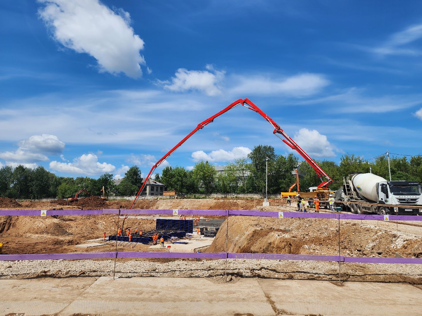 комплексное благоустройство, Стоитество жк, мытищи,