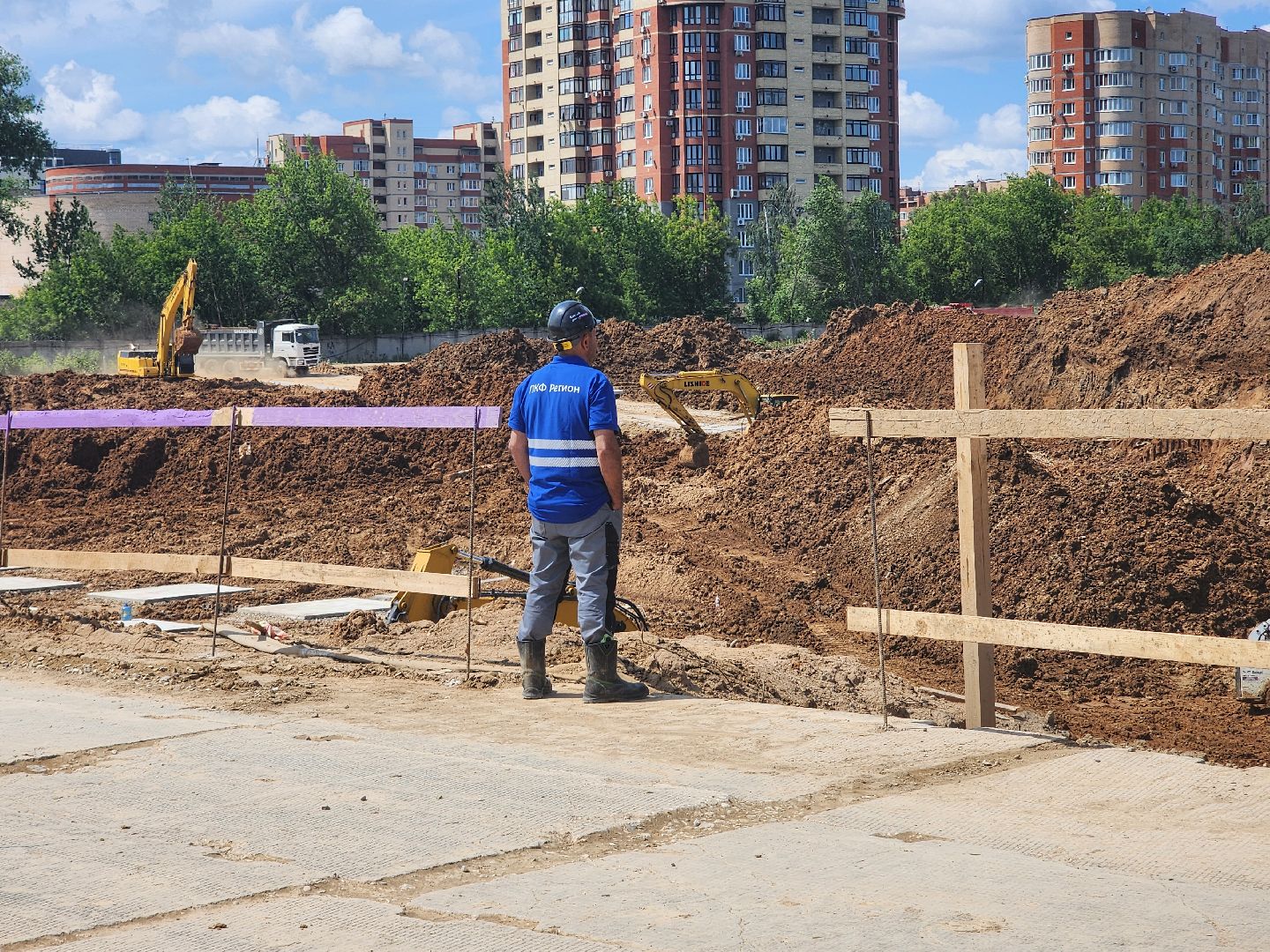 комплексное благоустройство, Стоитество жк, мытищи,