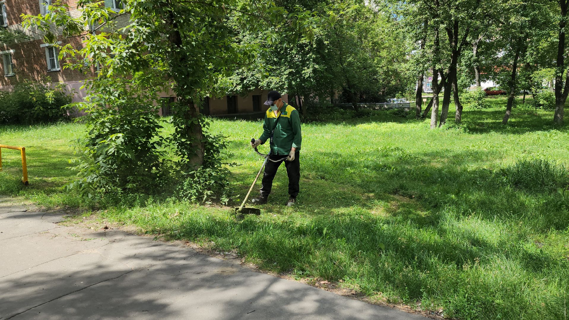 покос травы, управляющая компания, благоустройство,