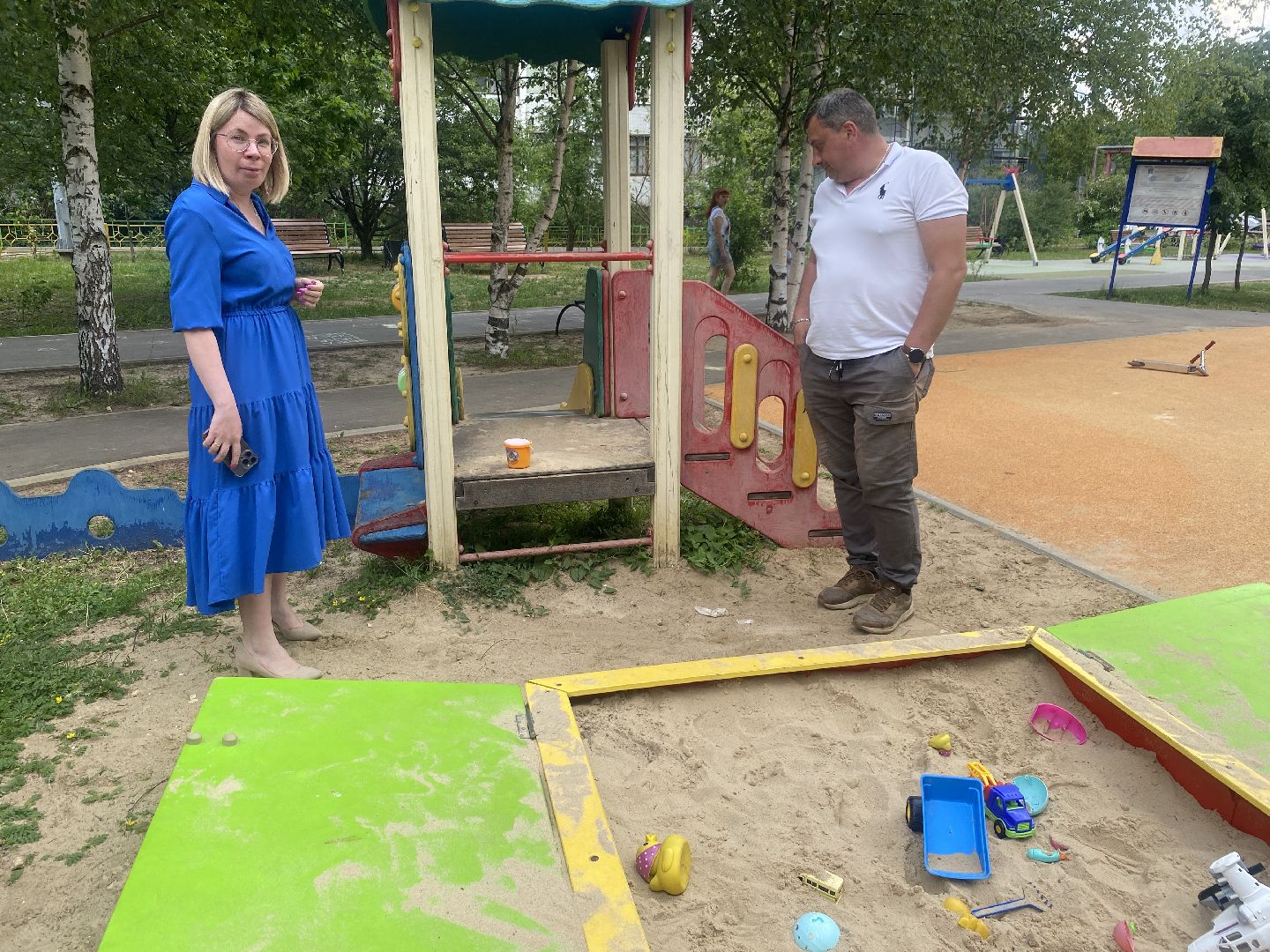 детская площадка Власиха, ДИП Власиха, МАФ Власиха, ремонт МАФ, состояние детский площадок,