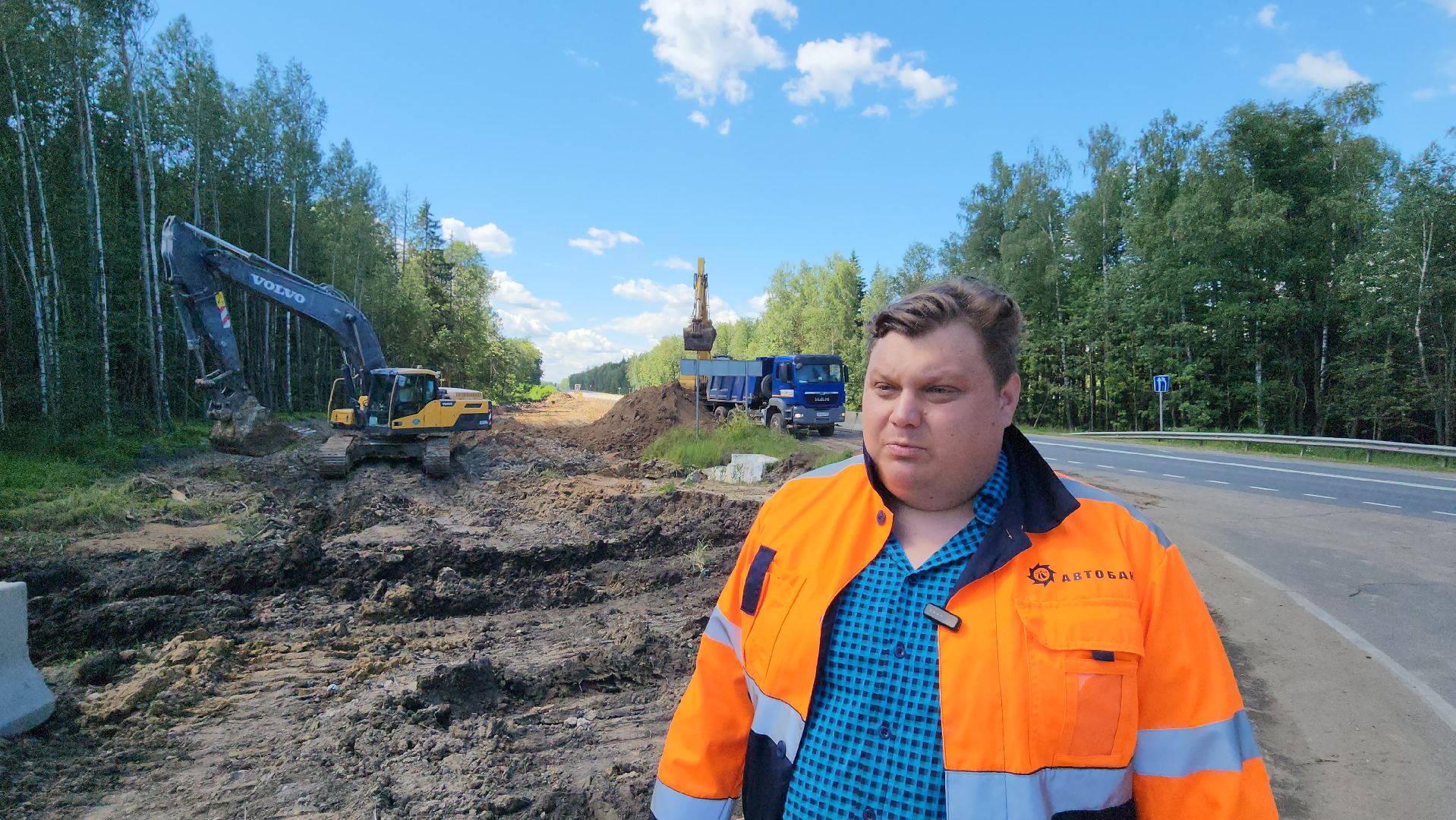 серпухов, поселок оболенск, земляные работы, трасса А108, строительство дорог, МБК,
