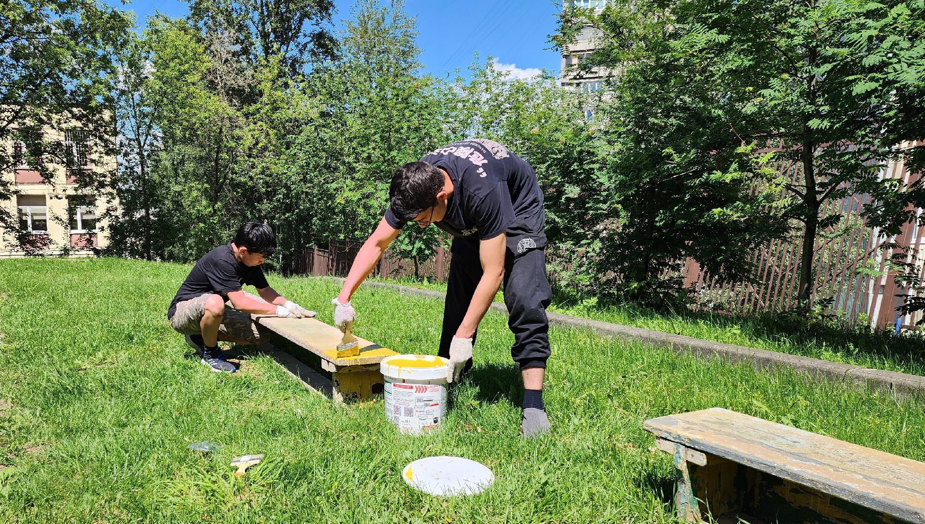 школьные каникулы, трудовая занятость подростков, трудовая бригада,