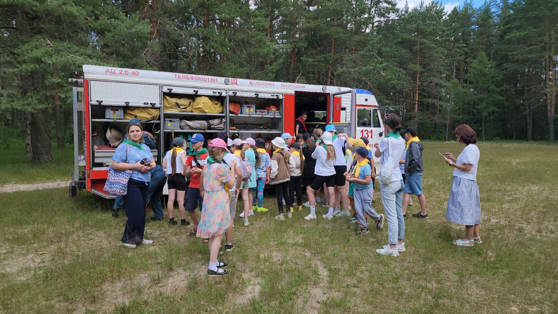 егорьевск, дети, день юного пожарного, пожарные, спасатели, игры,