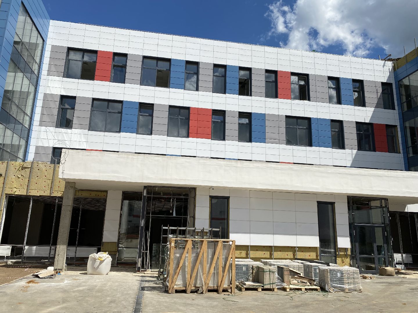 жк домодедово парк, Новая школа, Строительство школы, программа губернатора, Зеленая зона, подмосковье, готовность к открытию 1 сентября, Школа,