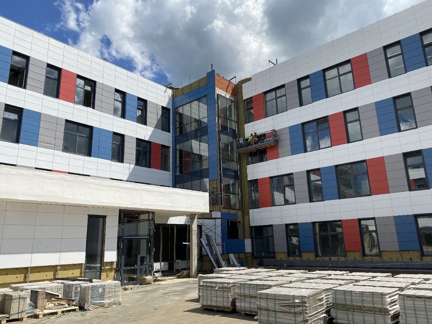 жк домодедово парк, Новая школа, Строительство школы, программа губернатора, Зеленая зона, подмосковье, готовность к открытию 1 сентября, Школа,