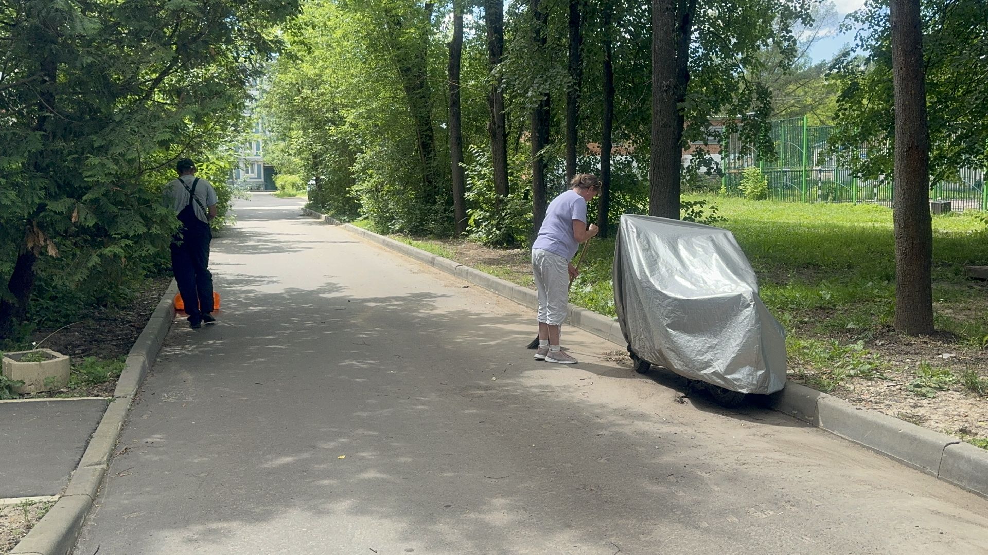 Солнечногорск, Уборка, покос травы, мбу, жители,