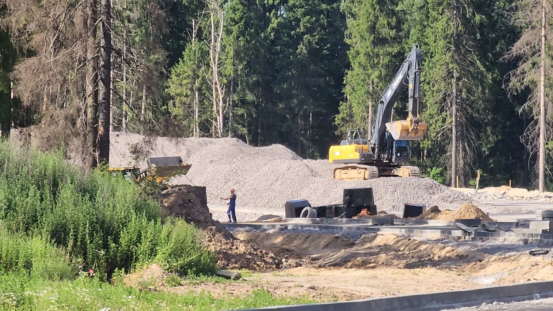 Одинцово, строительство, дороги, большие вяземы, автомобильный обход, эстакада, мост, тоннель,