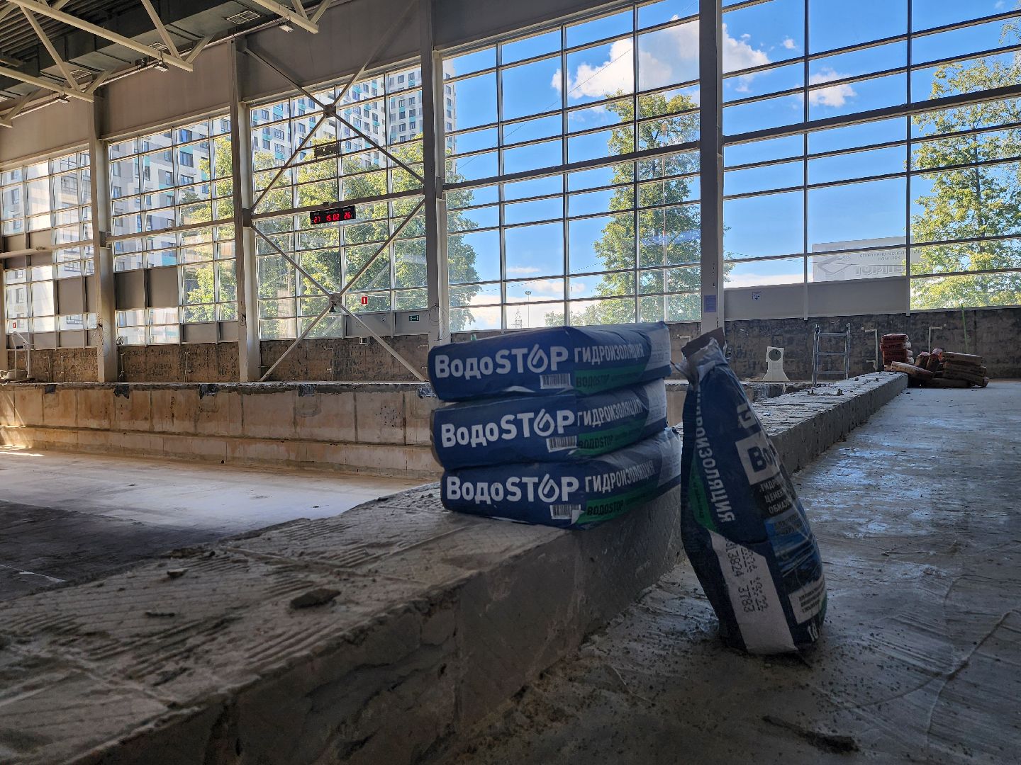 ремонт бассейна, мытищи,