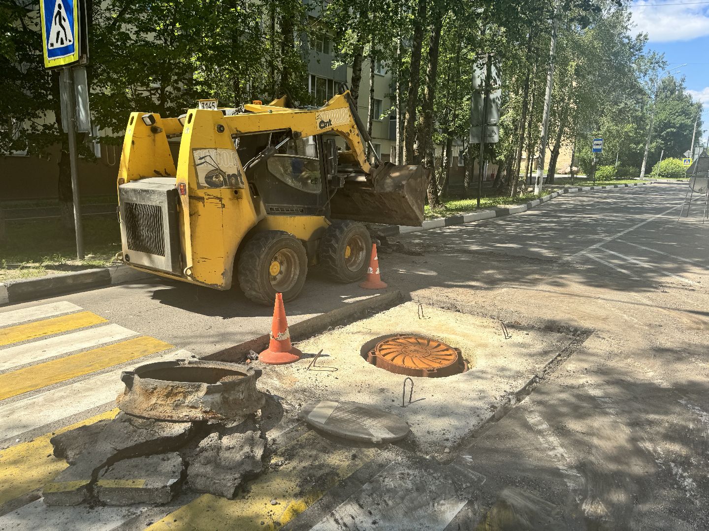 шаховская, замена люков, дорожные работы, транспорт,