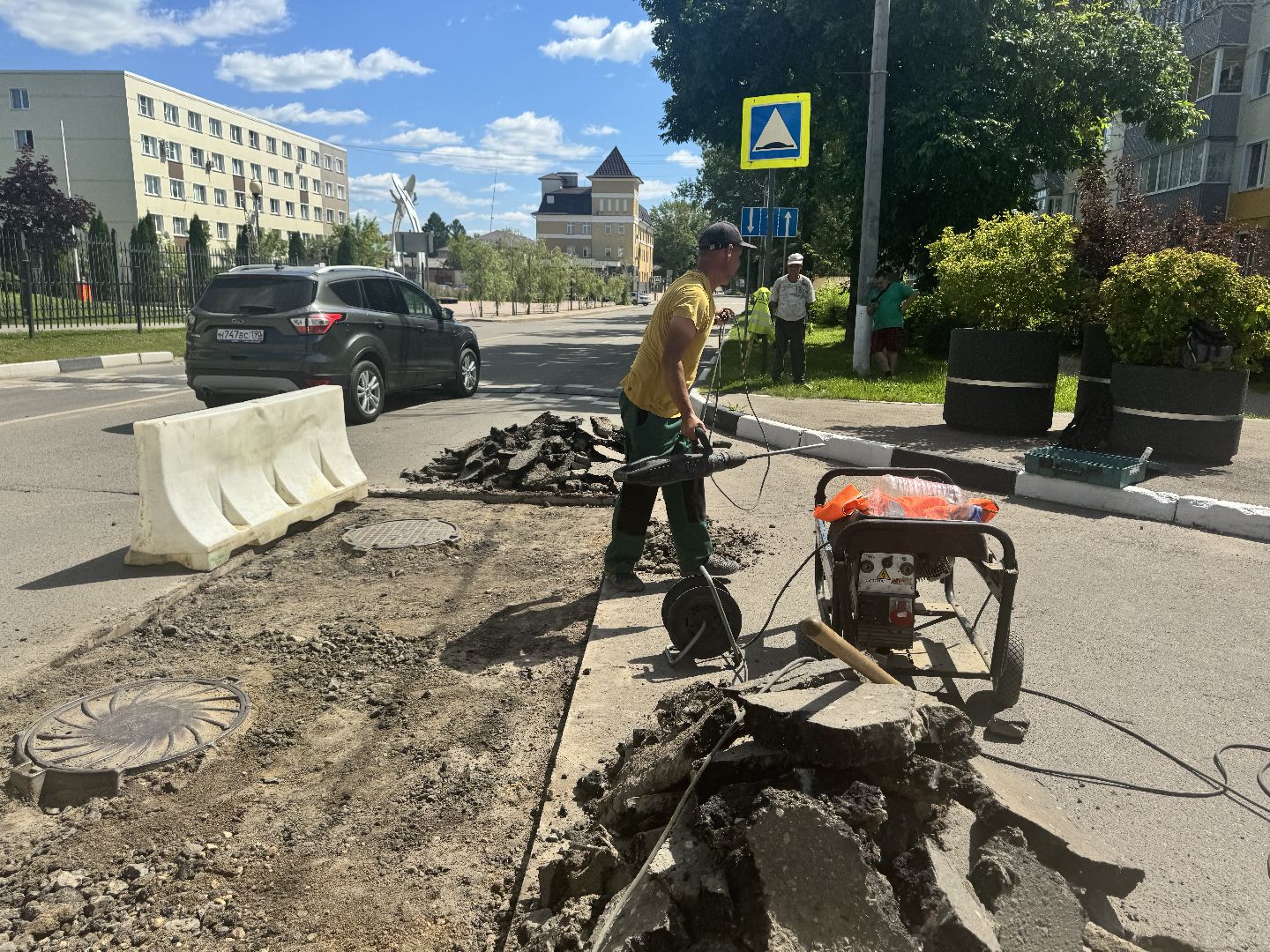 шаховская, замена люков, дорожные работы, транспорт,
