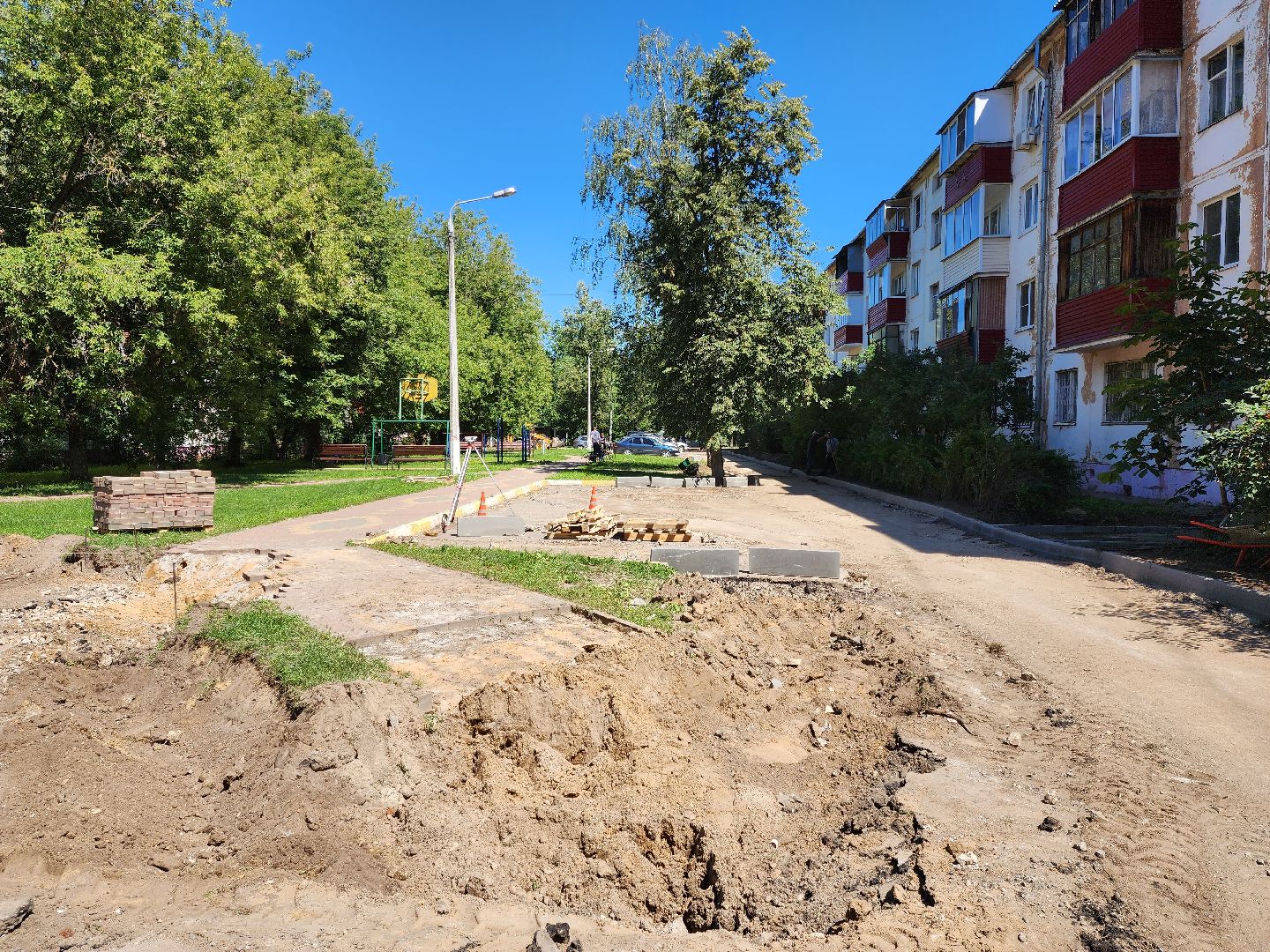 раменское, благоустройство, комплексное благоустройство дворовой территории, Коминтерна 7-11а,