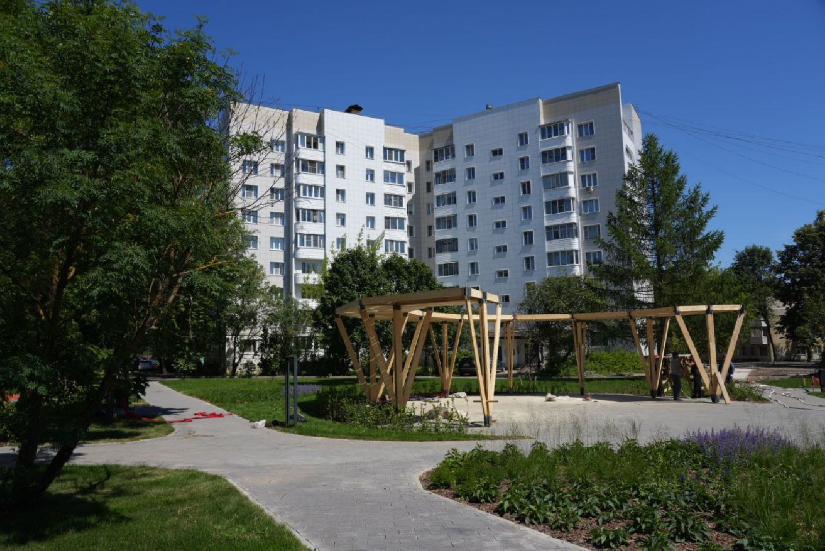 Благоустройство, Дружба поколений, Прогулочная зона, Пешеходный маршрут,