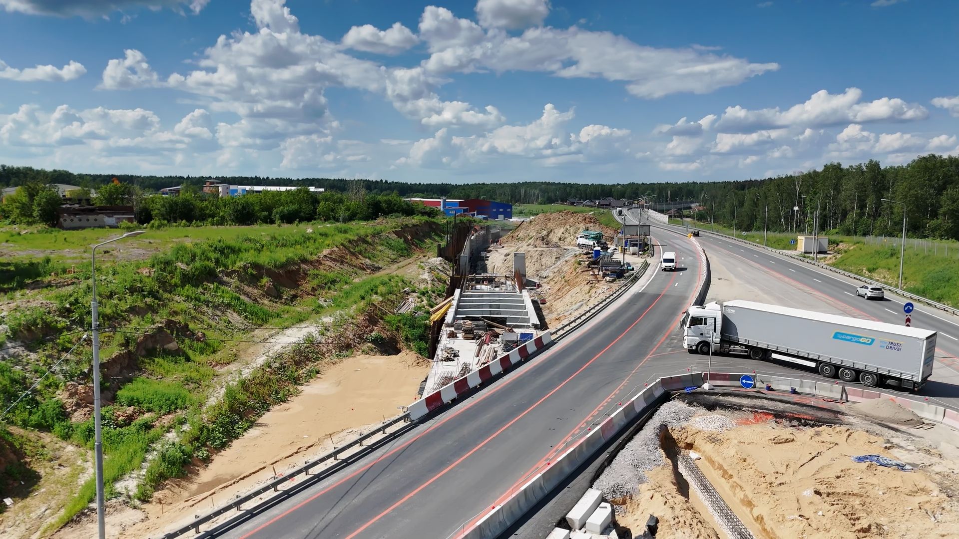 Одинцово, автодор, строительство, малые вязмы, эстакада, мост, цкад,