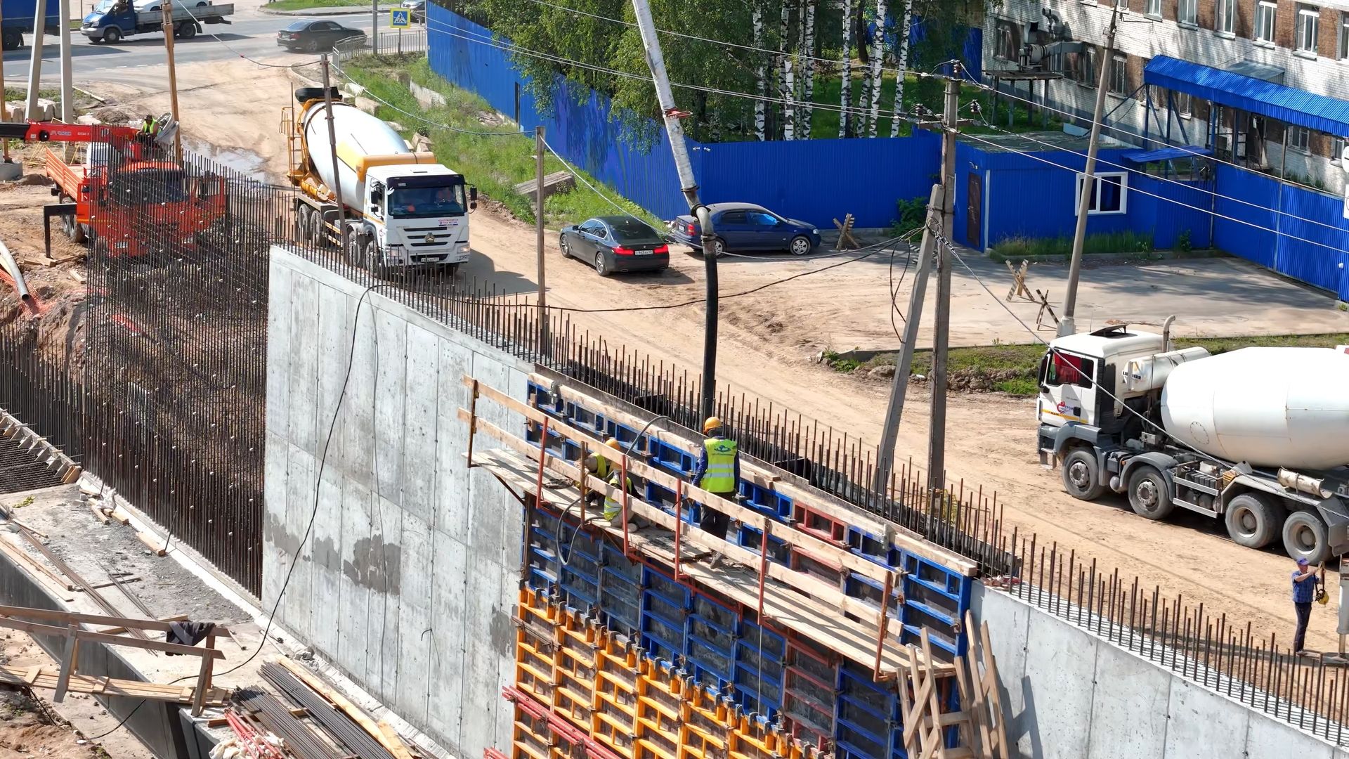 Одинцово, автодор, строительство, малые вязмы, эстакада, мост, цкад,