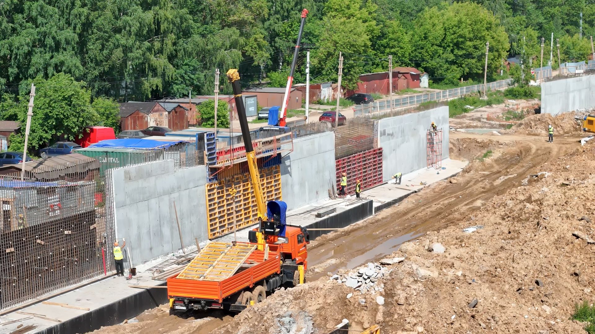 Одинцово, автодор, строительство, малые вязмы, эстакада, мост, цкад,