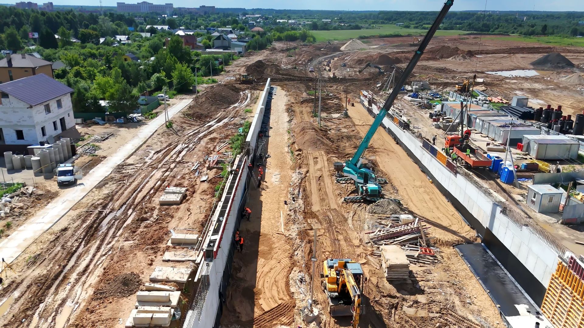 Одинцово, автодор, строительство, малые вязмы, эстакада, мост, цкад,