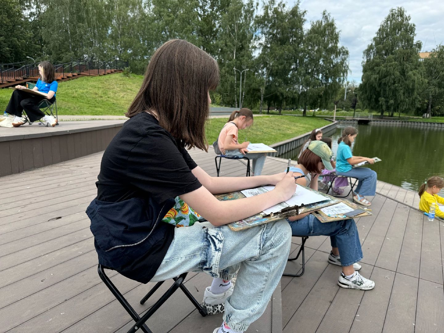 долгопрудный, центральный парк, плэнер, летние школьные лагеря,