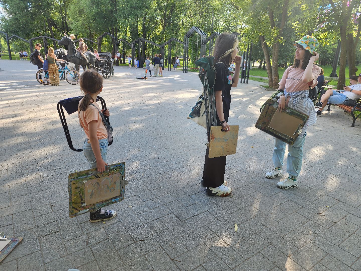 долгопрудный, центральный парк, плэнер, летние школьные лагеря,