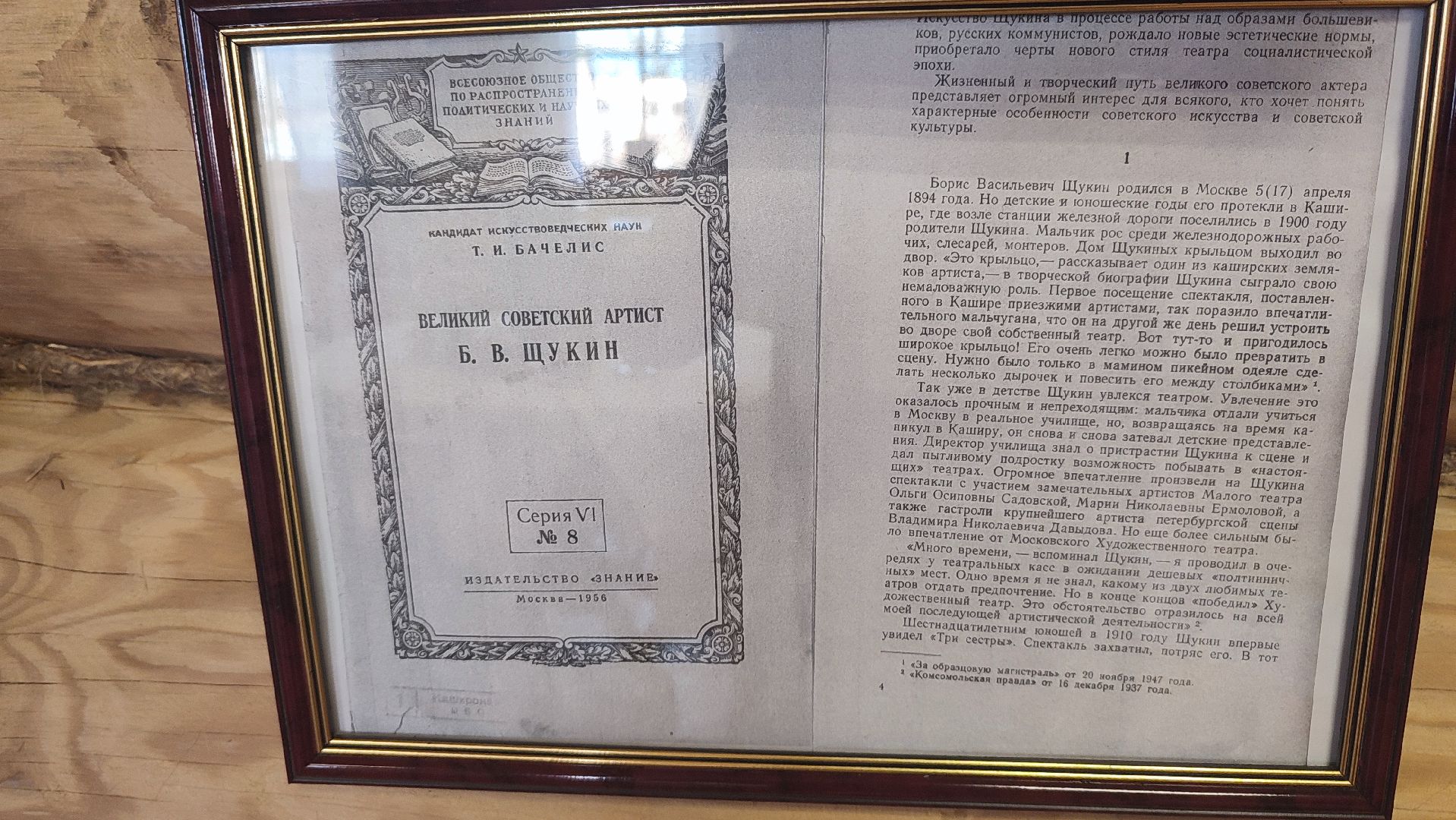 Кашира, Борис Щукин, культура