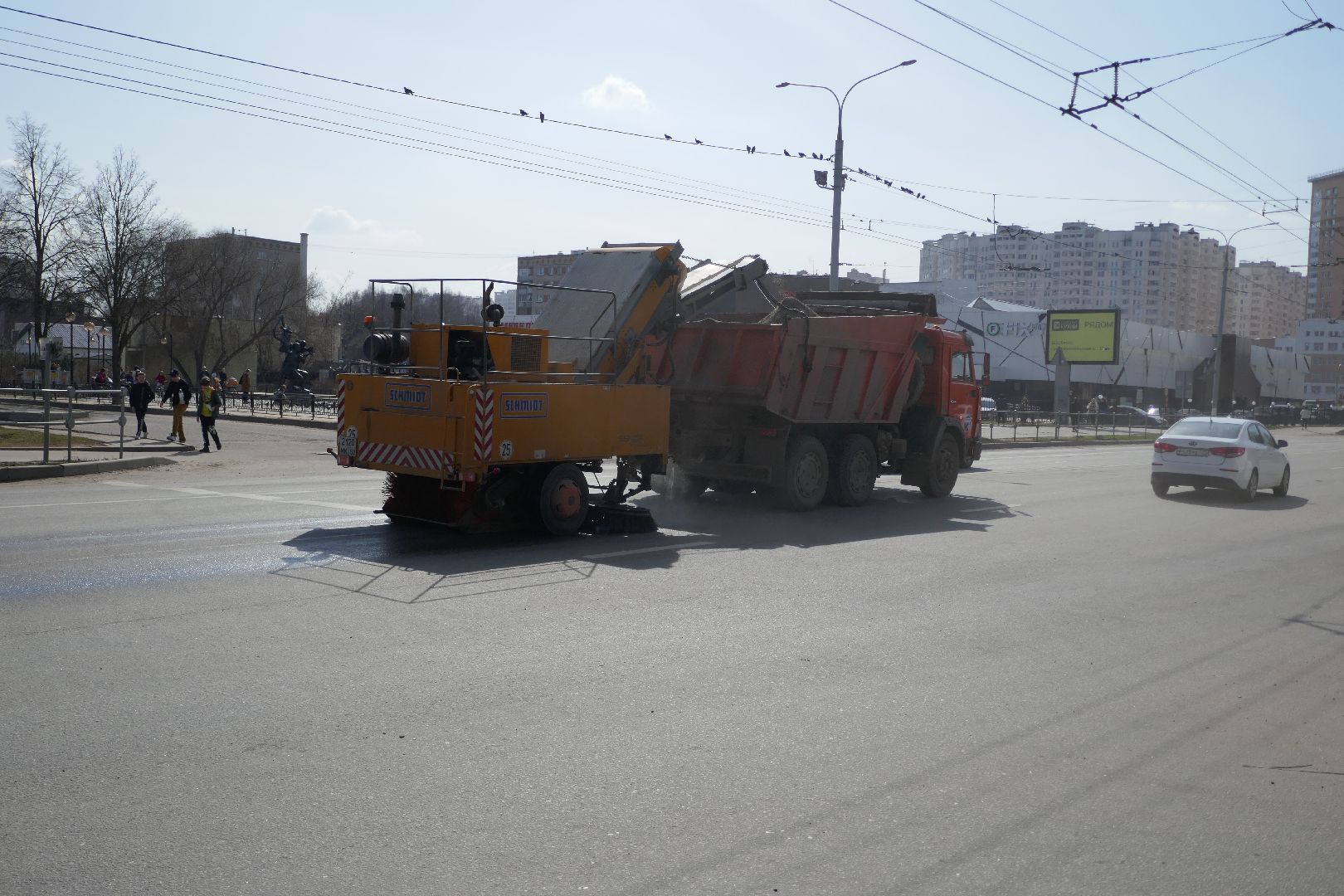 Подольск, благоустройство, дороги, техника