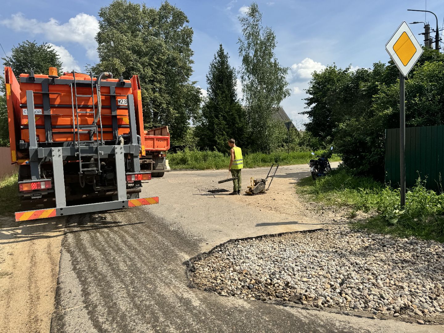 шаховская, ямочный ремонт, коммунальная служба,