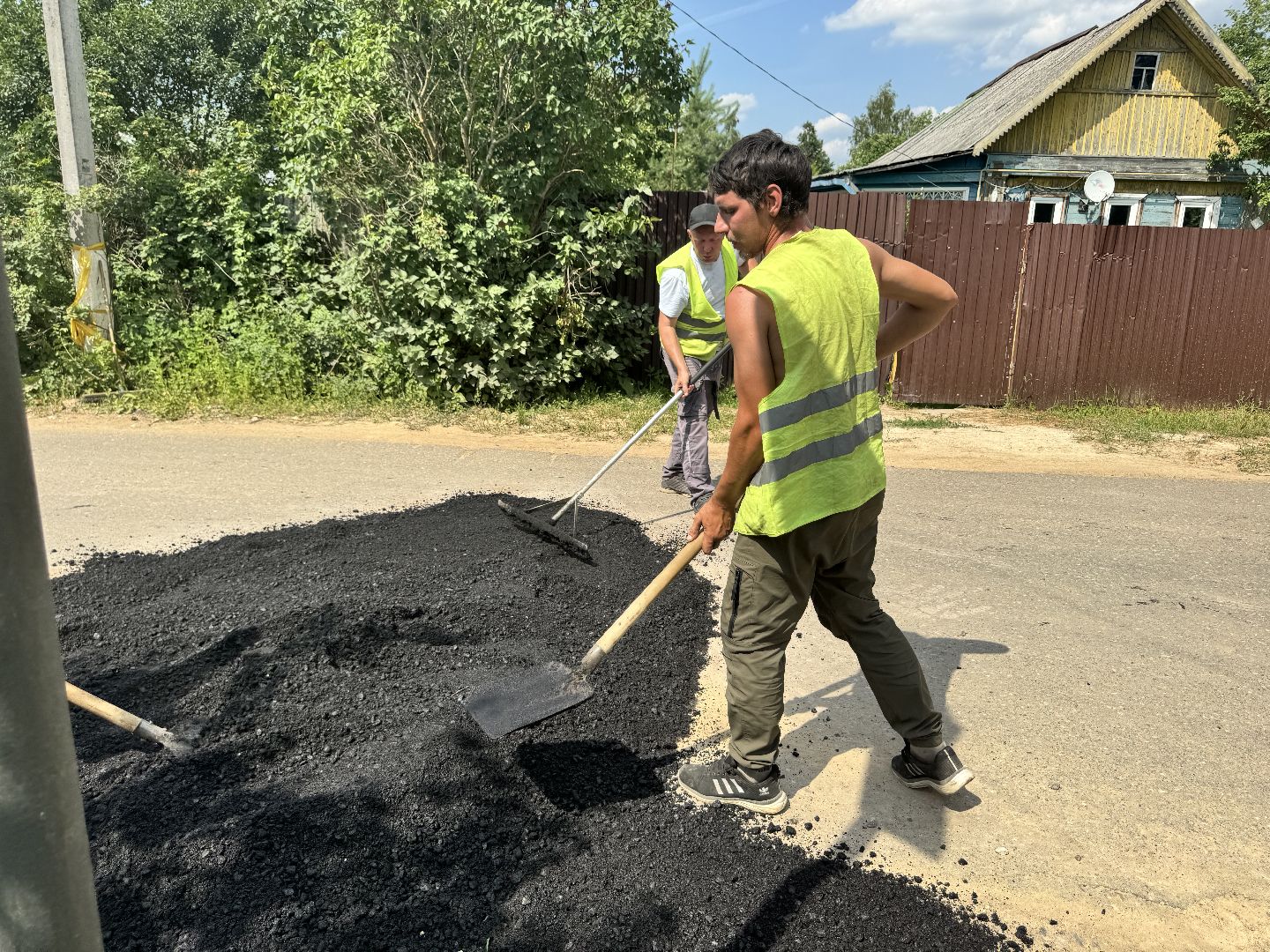 шаховская, ямочный ремонт, коммунальная служба,