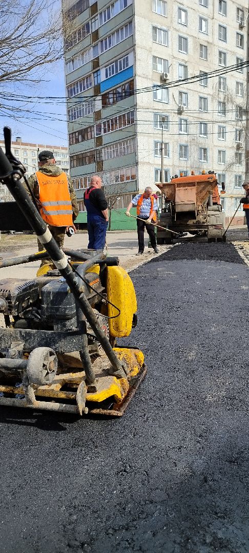 Луховицы, Ремонт тротуара, ЖКХ