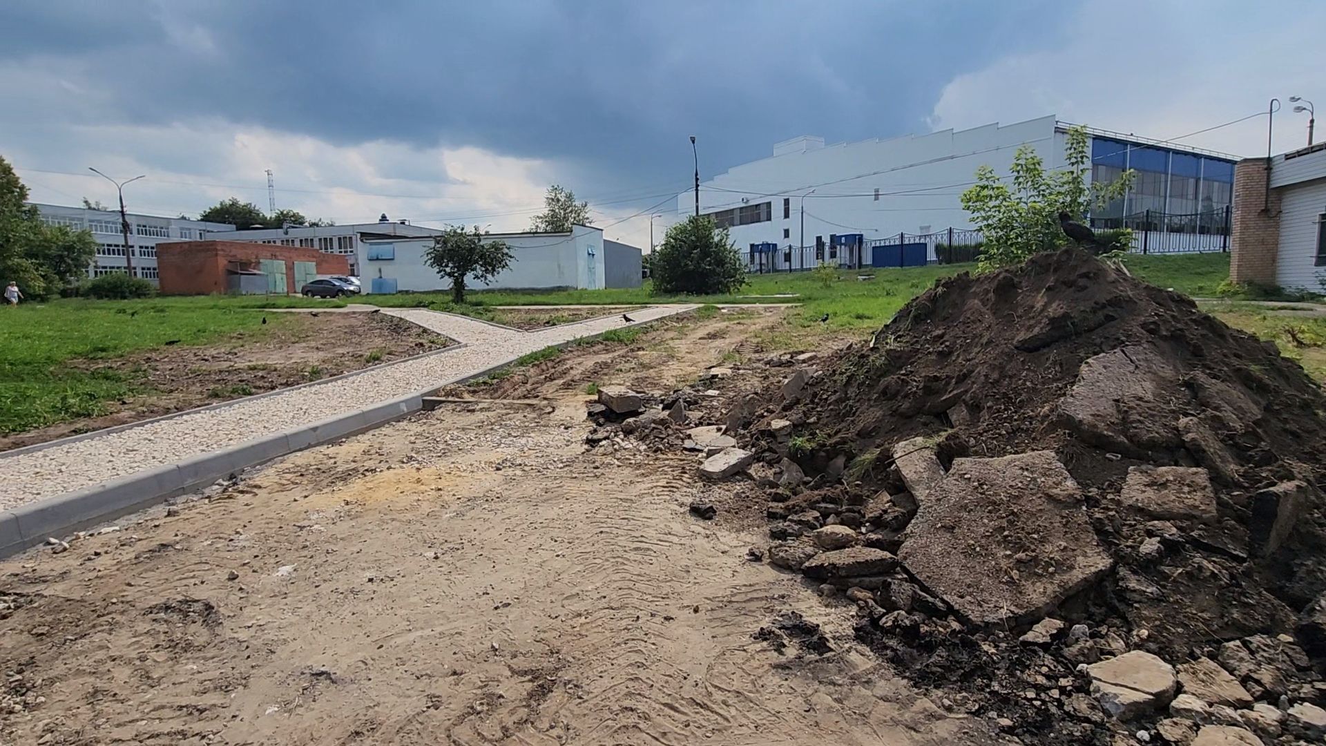 Зарайск, благоустройство дворовой территории, жилье и городская среда,