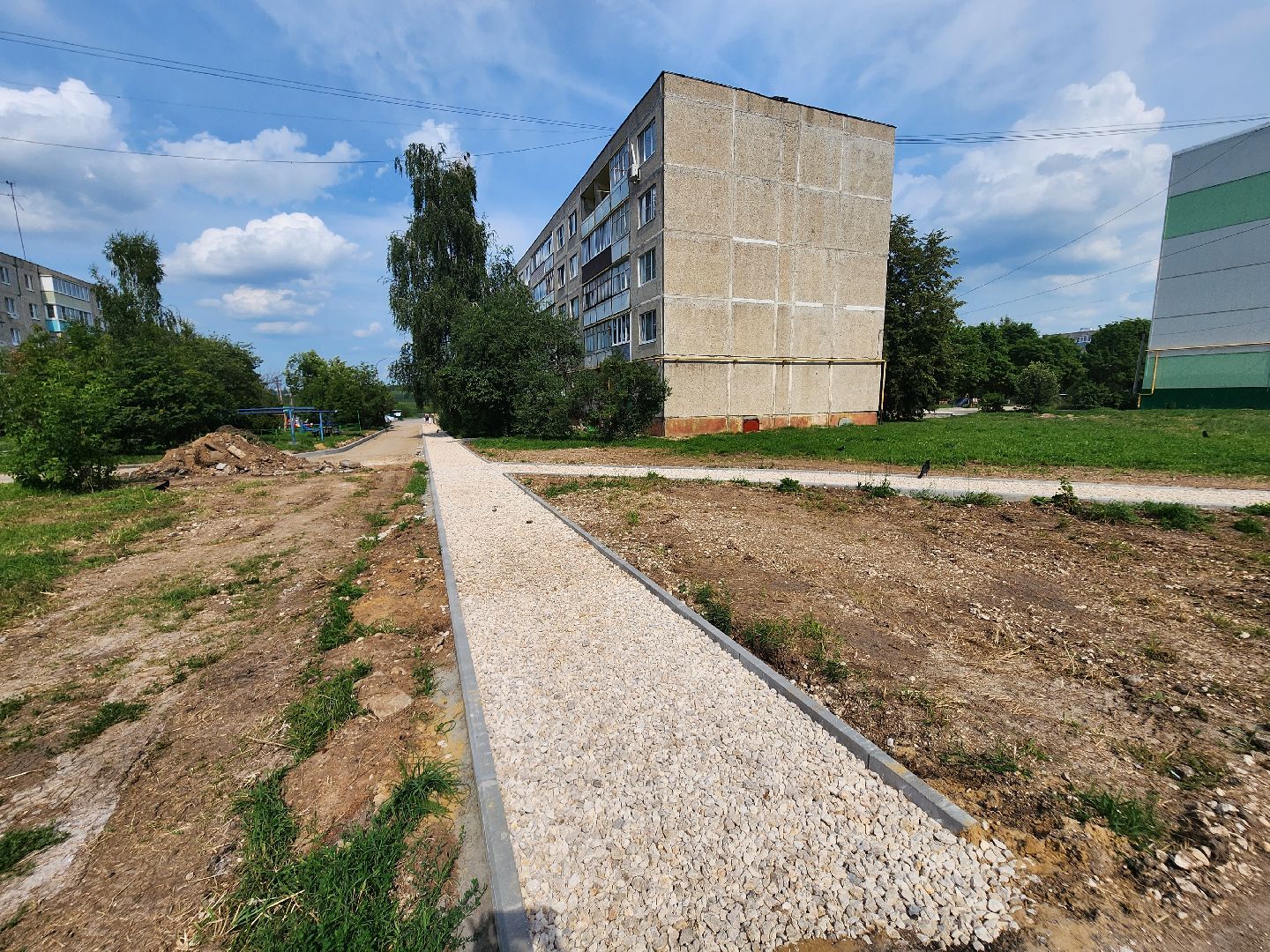 Зарайск, благоустройство дворовой территории, жилье и городская среда,