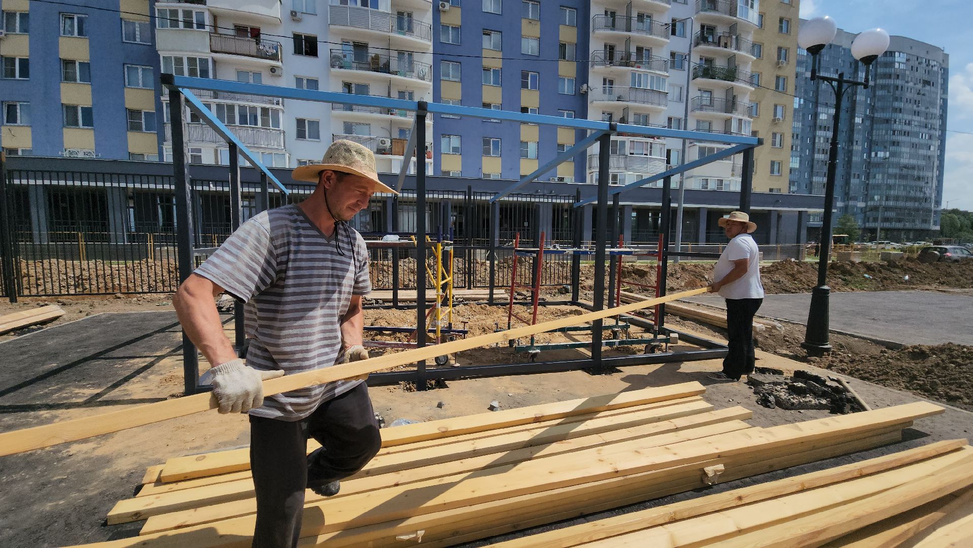 Десткий сад, стройка детсада, Лобня,