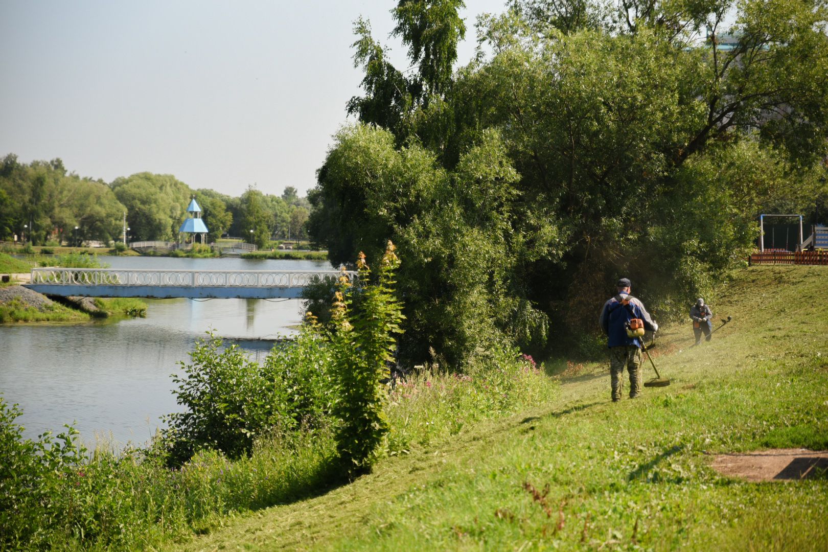 Бронницы, Благоустройство, Окос травы, мбу благоустройство,