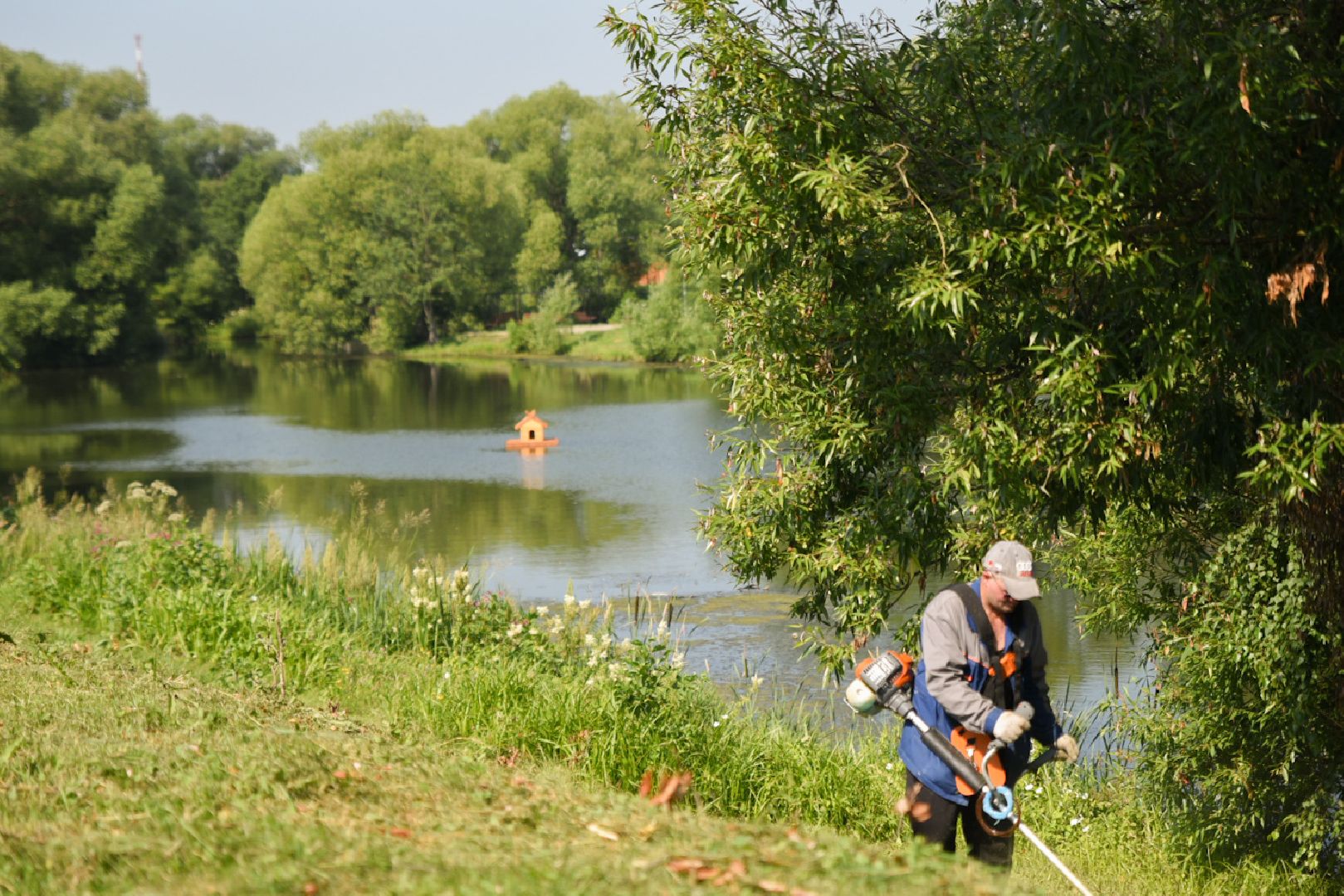 Бронницы, Благоустройство, Окос травы, мбу благоустройство,