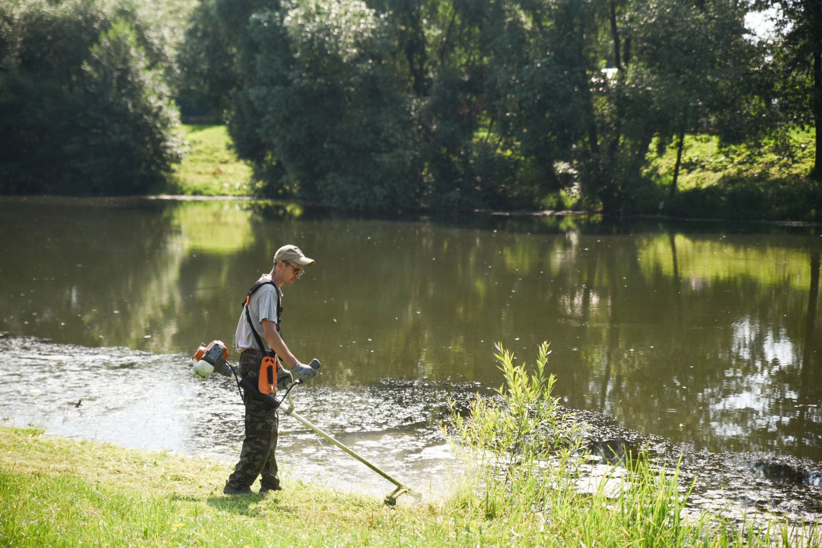 Бронницы, Благоустройство, Окос травы, мбу благоустройство,