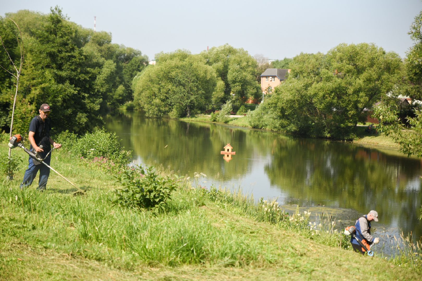 Бронницы, Благоустройство, Окос травы, мбу благоустройство,