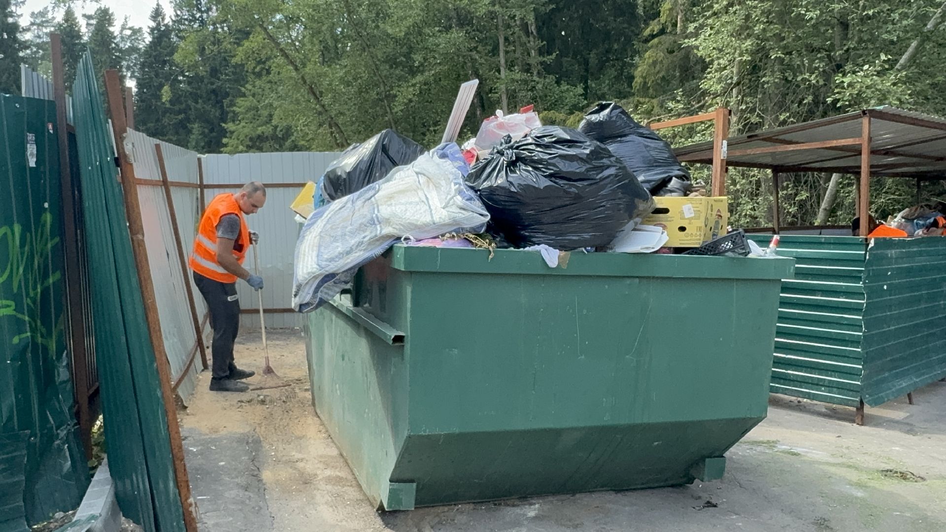 Солнечногорск, мусорные площадки, уборка территории, Жители, контейнер для мусора,