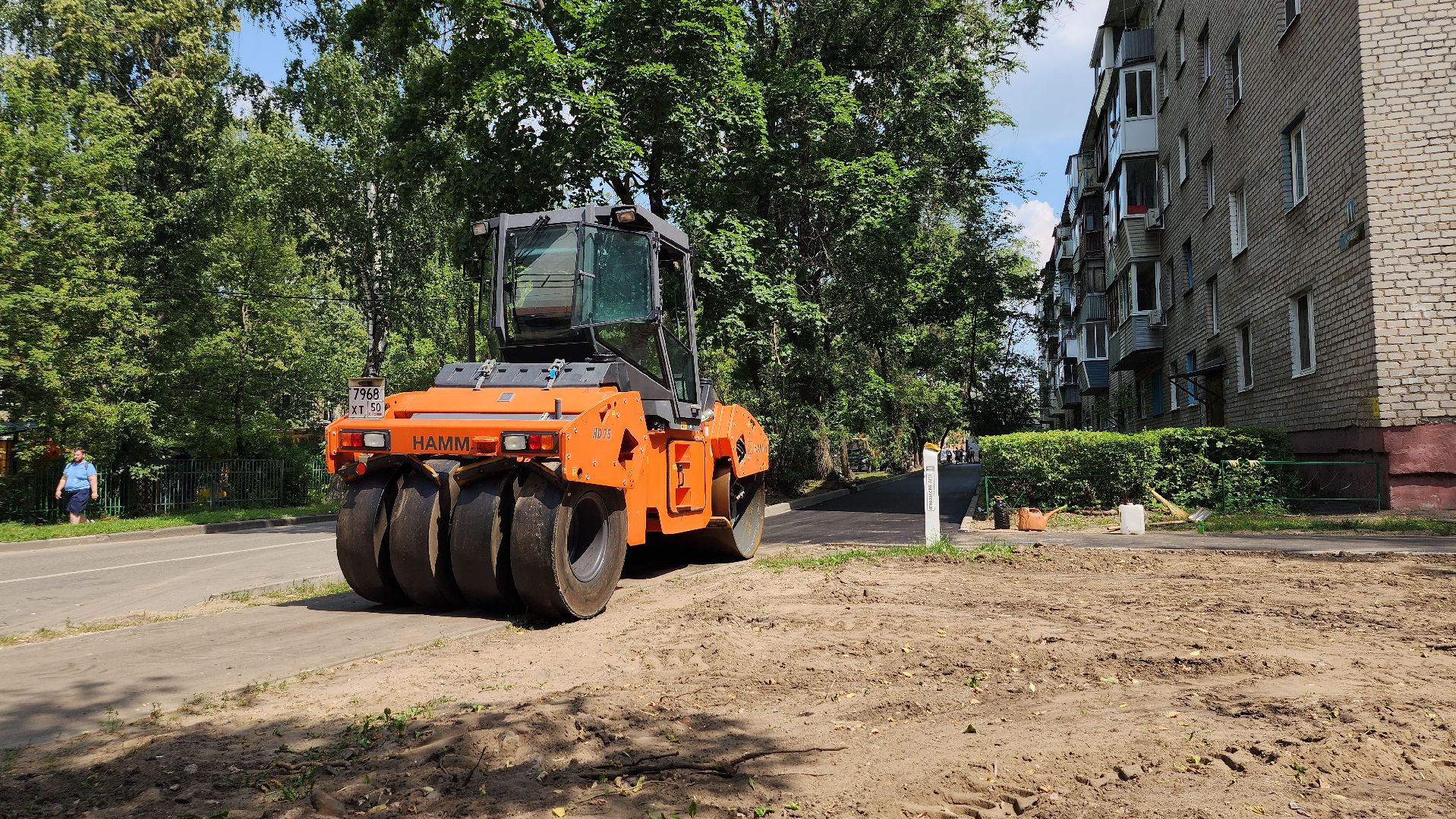 благоустройство дворовых территорий, комплексное благоустройство, укладка асфальта, Старая Купавна, Богородский городской округ,