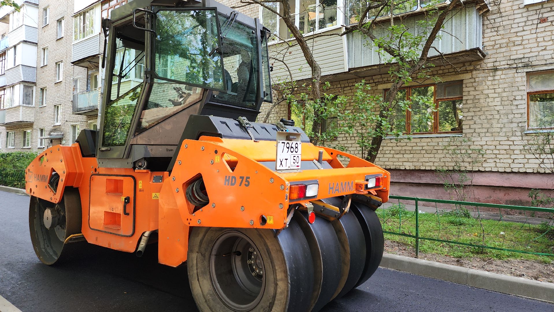 благоустройство дворовых территорий, комплексное благоустройство, укладка асфальта, Старая Купавна, Богородский городской округ,